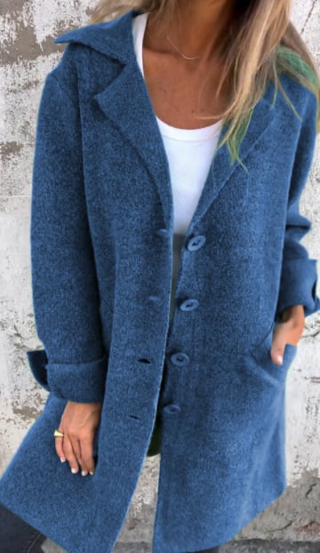 Alba | Cappotto casual in lana con revers