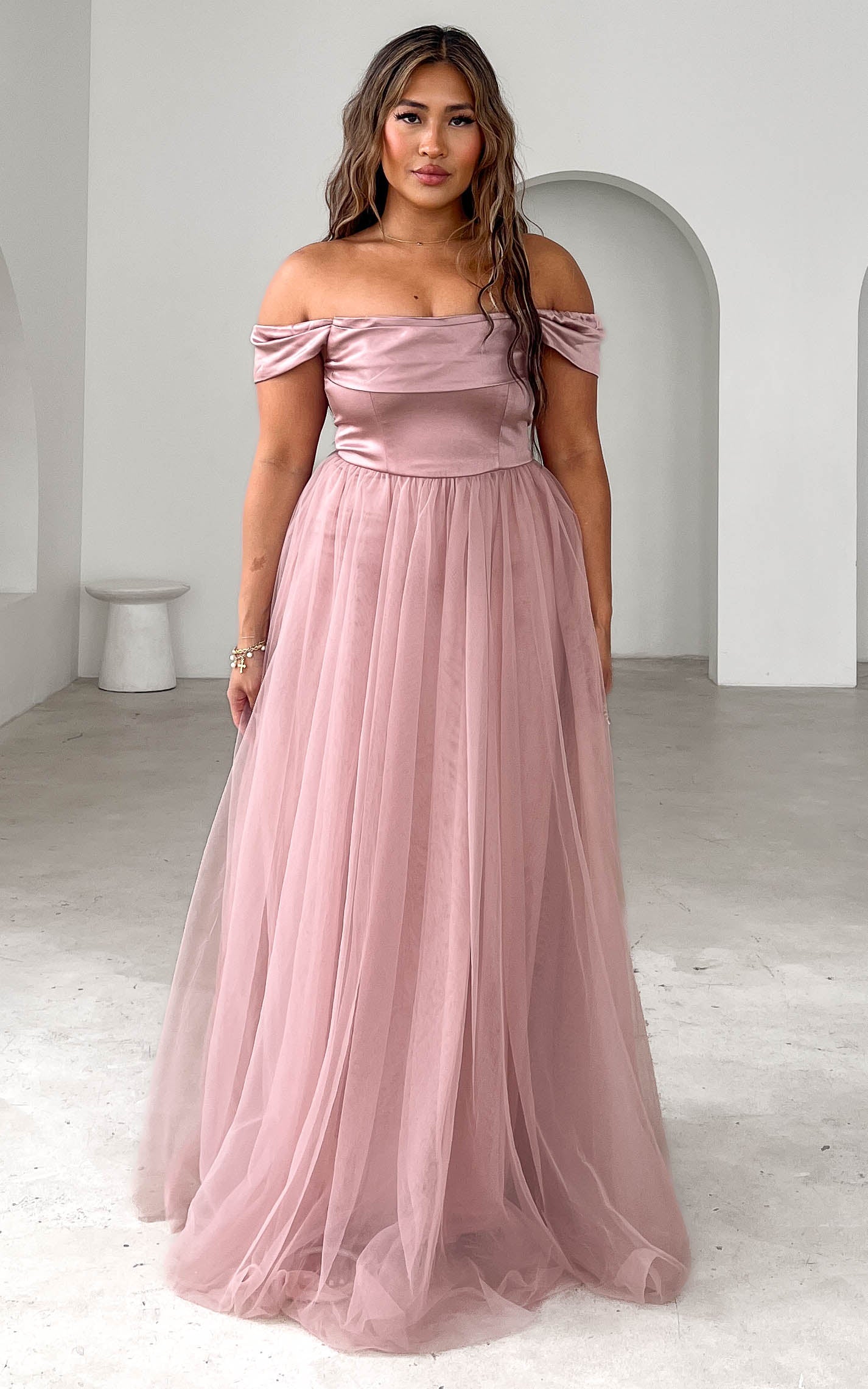 Parilio Maxi Dress - Dusty Mauve