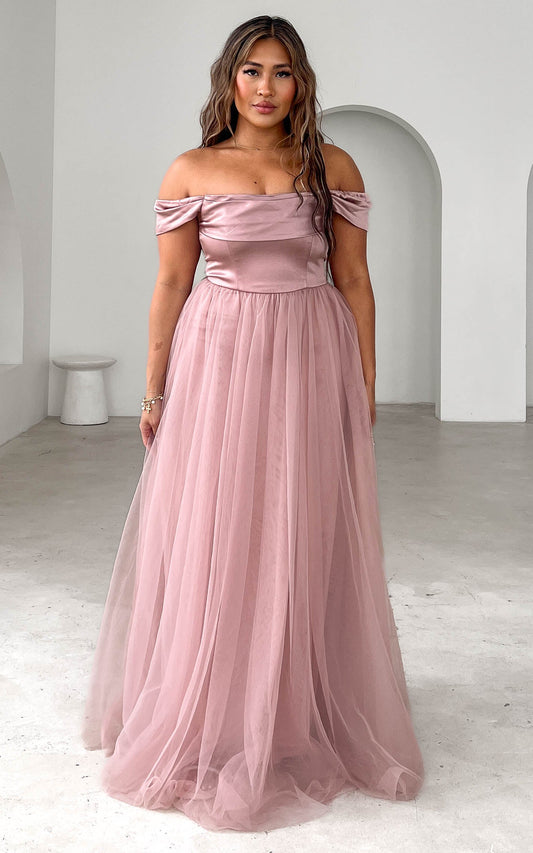 Parilio Maxi Dress - Dusty Mauve