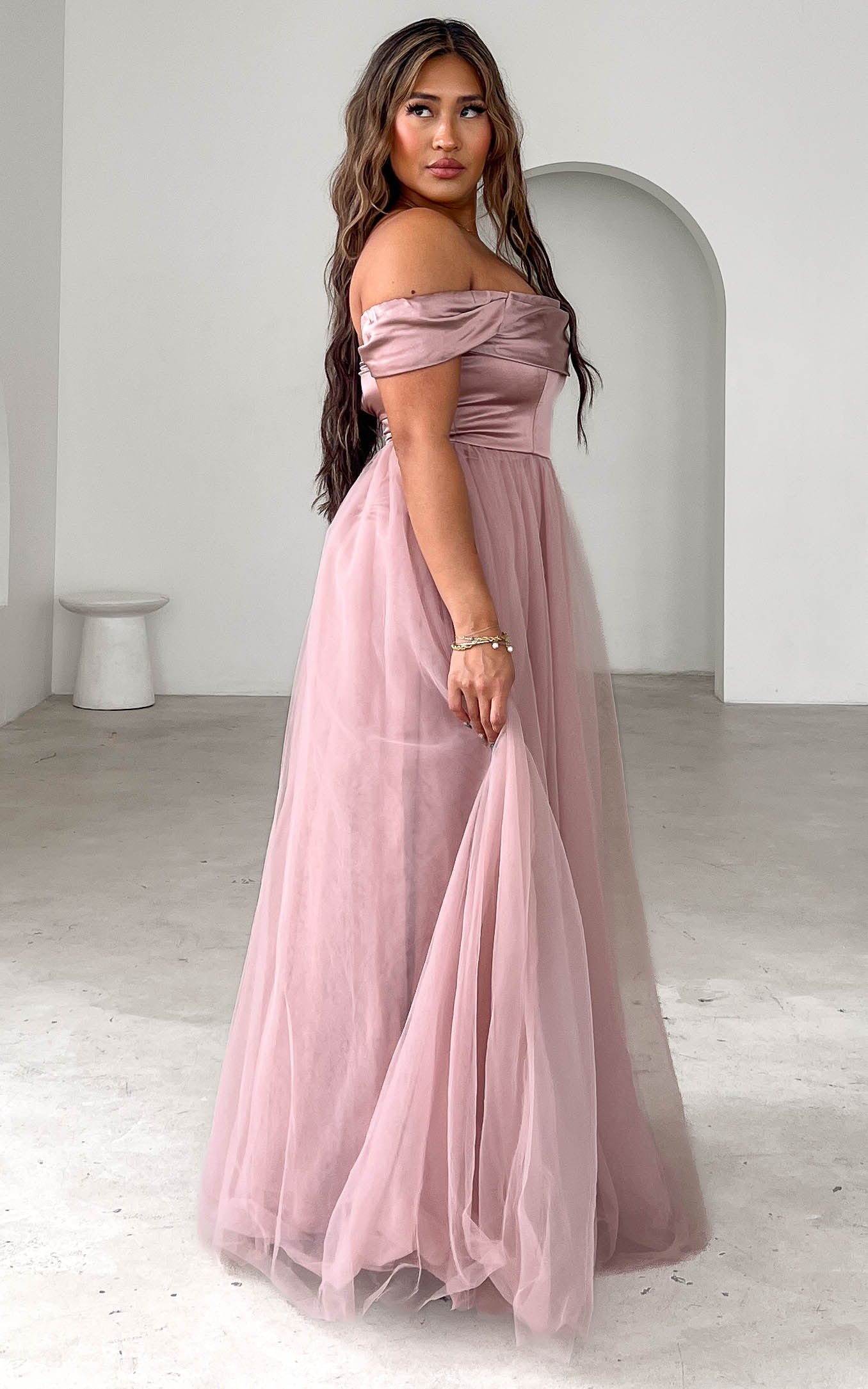 Parilio Maxi Dress - Dusty Mauve