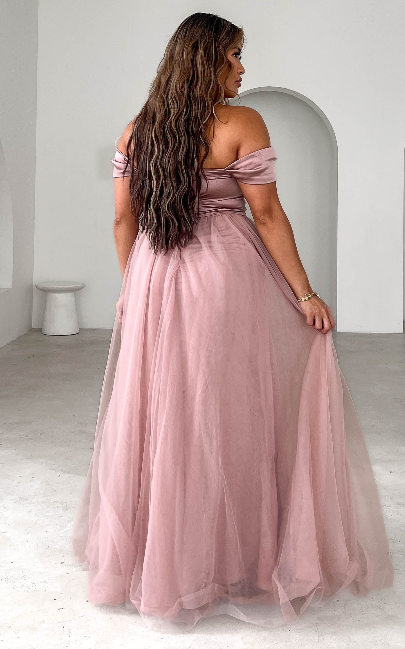 Parilio Maxi Dress - Dusty Mauve